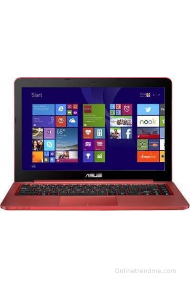 ASUS Eeebook E402MA-BING-WX0136B 90NL0031-M03130 Pentium Quad Core - (2 GB DDR3/500 GB HDD/Windows 8.1) Notebook(14 inch, Red)